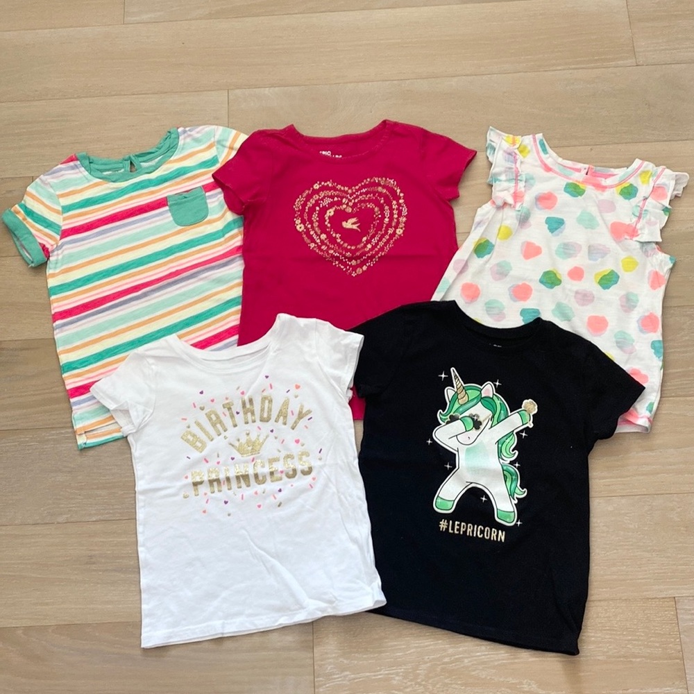 Set of 5 Short Sleeve Tees